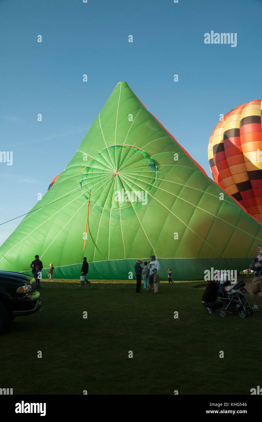 An annual hot air balloon festival in Erie, Colorado, held around mid