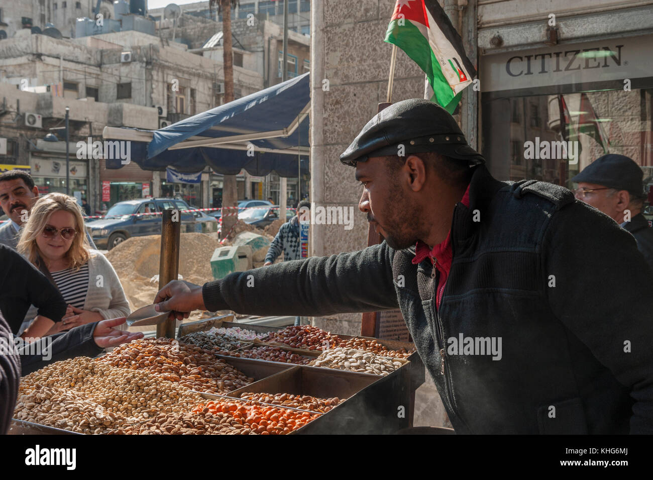 The nut roaster street vendor of 