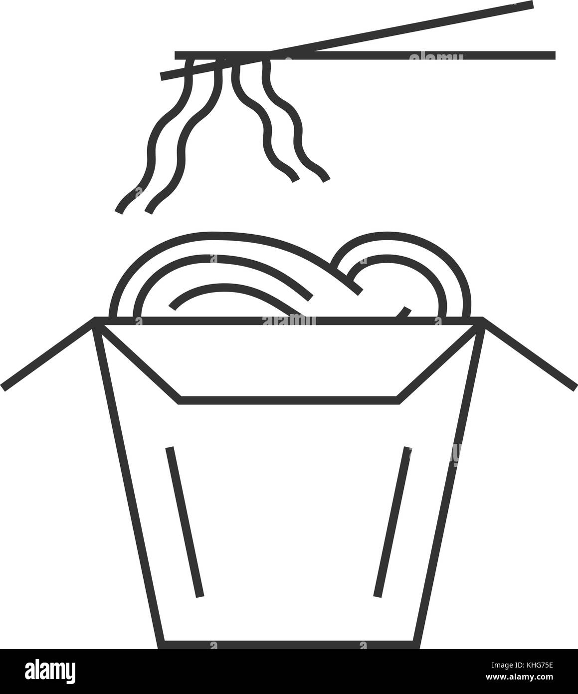 Cartoon noodles in box hires stock photography and images Alamy