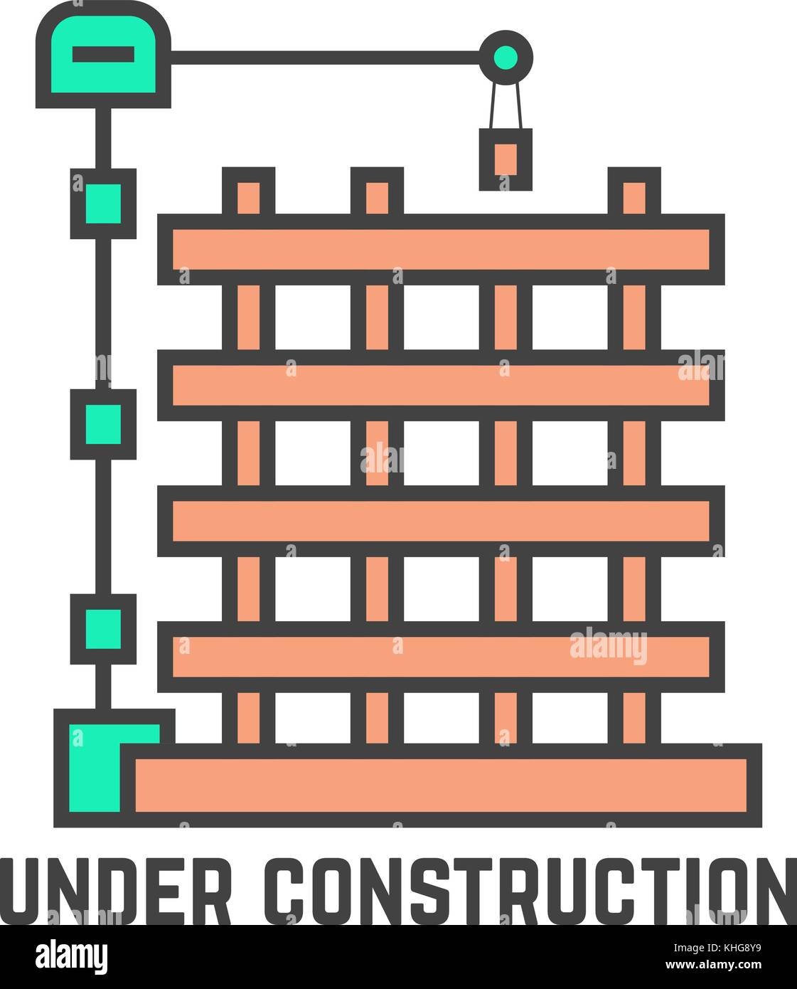 Construction site development in Stock Vector Images - Alamy