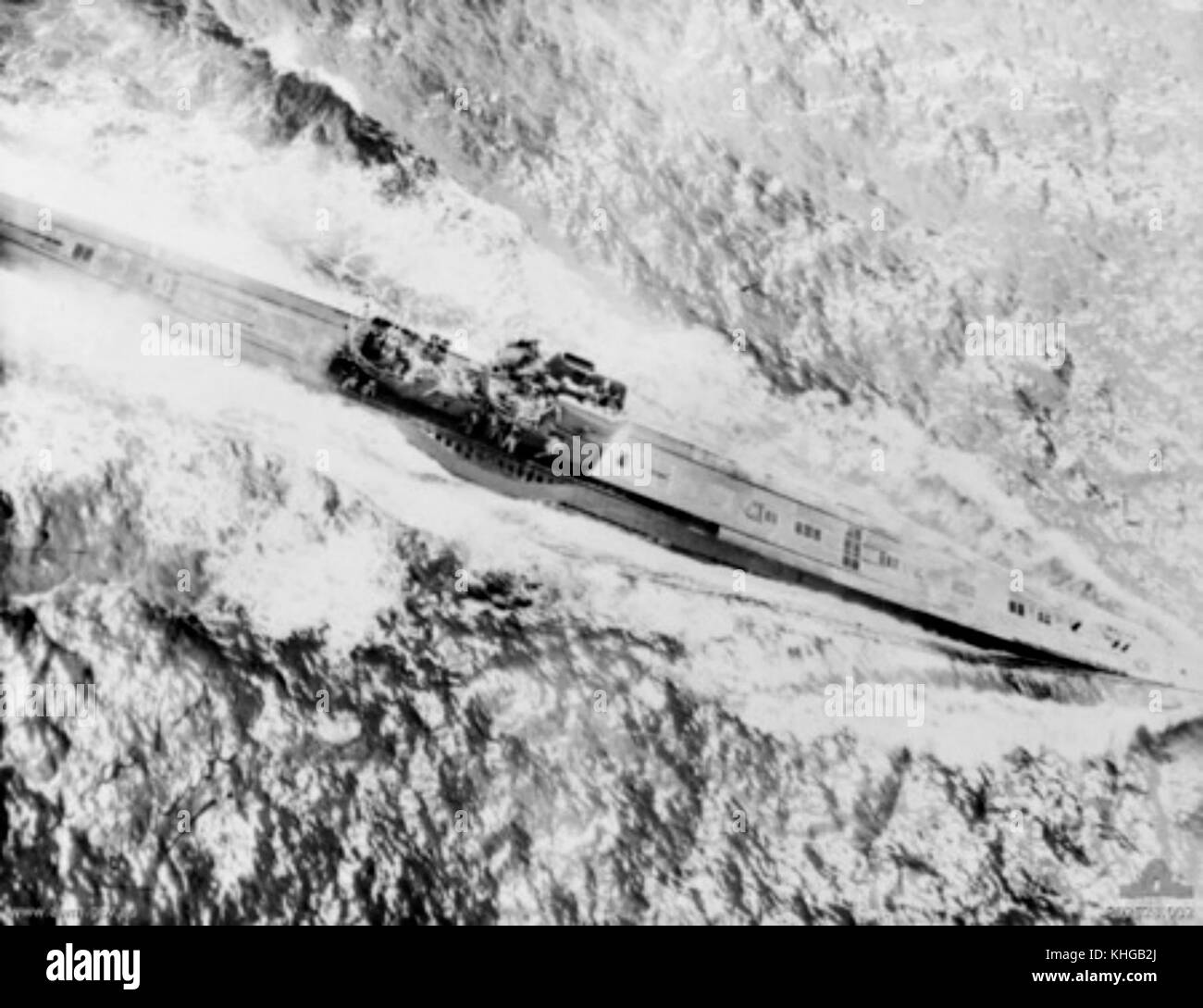 U 534 under attack 5 May 1945 Stock Photo