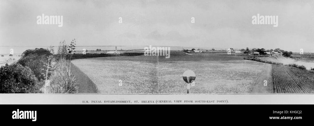 2 392509 View of the penal settlement on St. Helena Island from the southeast point of the