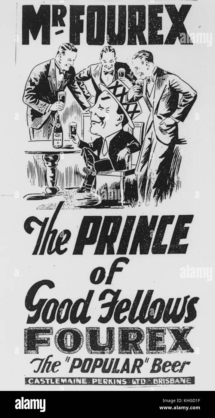 Castlemaine beer Black and White Stock Photos & Images Alamy