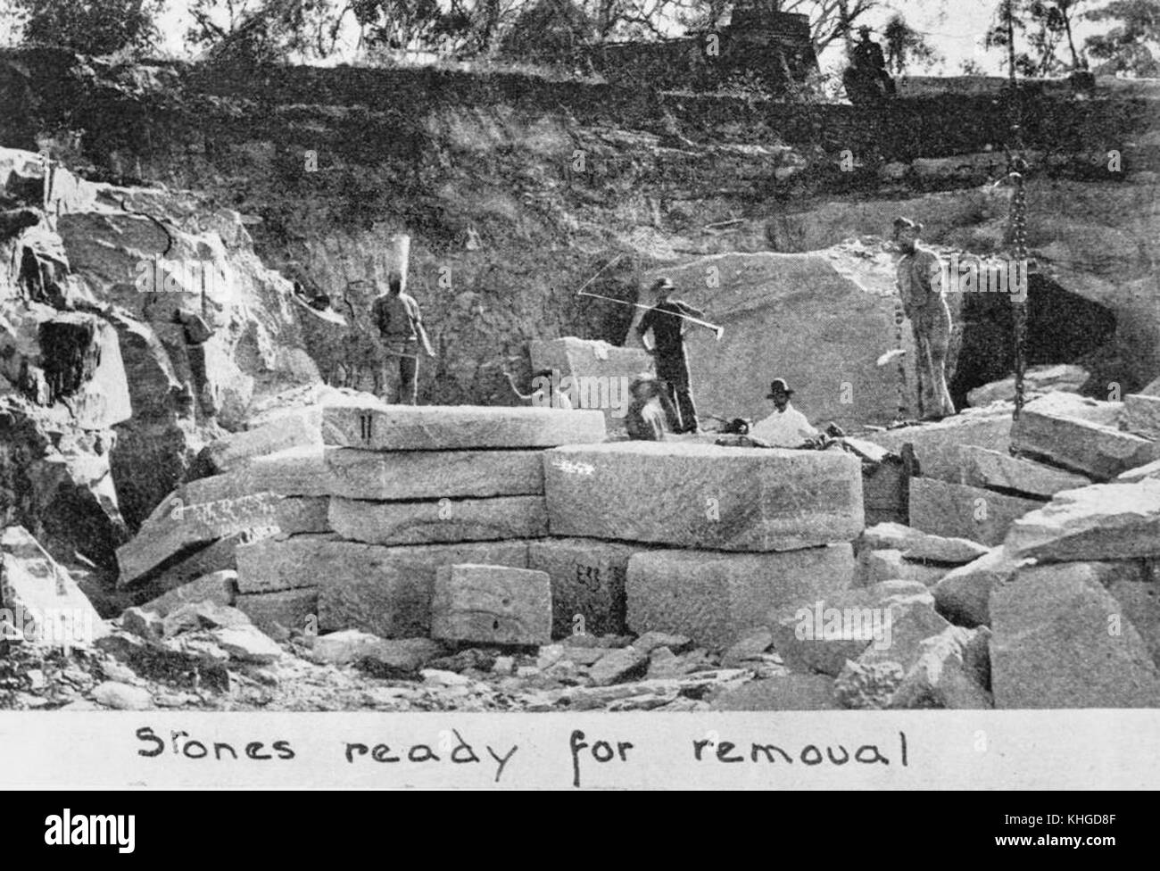 1 292319 Stone quarry at Yangan, 1908 Stock Photo Alamy