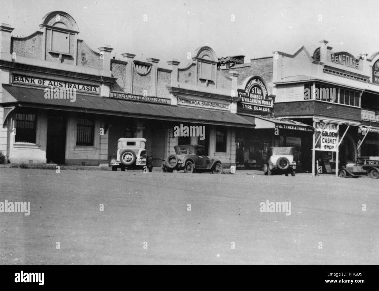 2 206013 Commercial establishments in King Street, Kingaroy, 1935 Stock