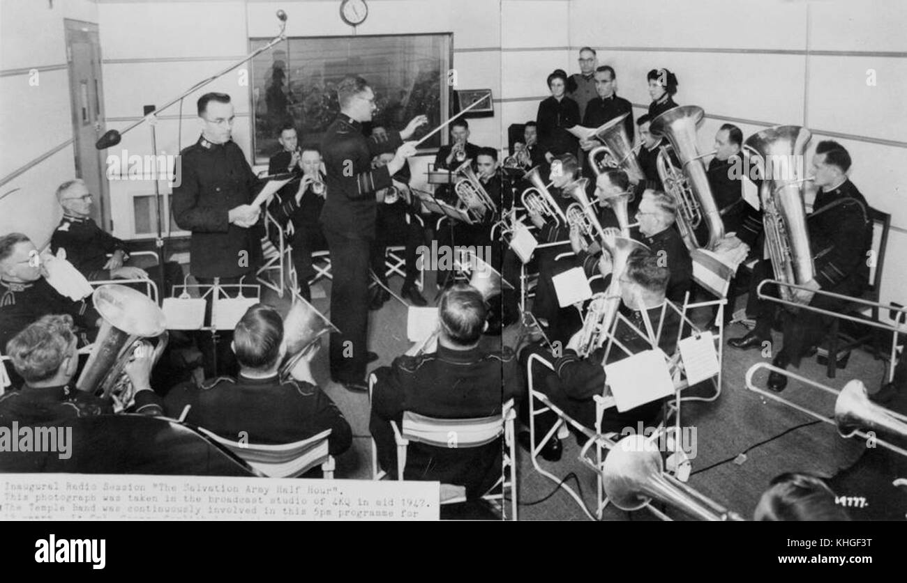 2 394533 Inaugural radio session of The Salvation Army Half Hour, in ...