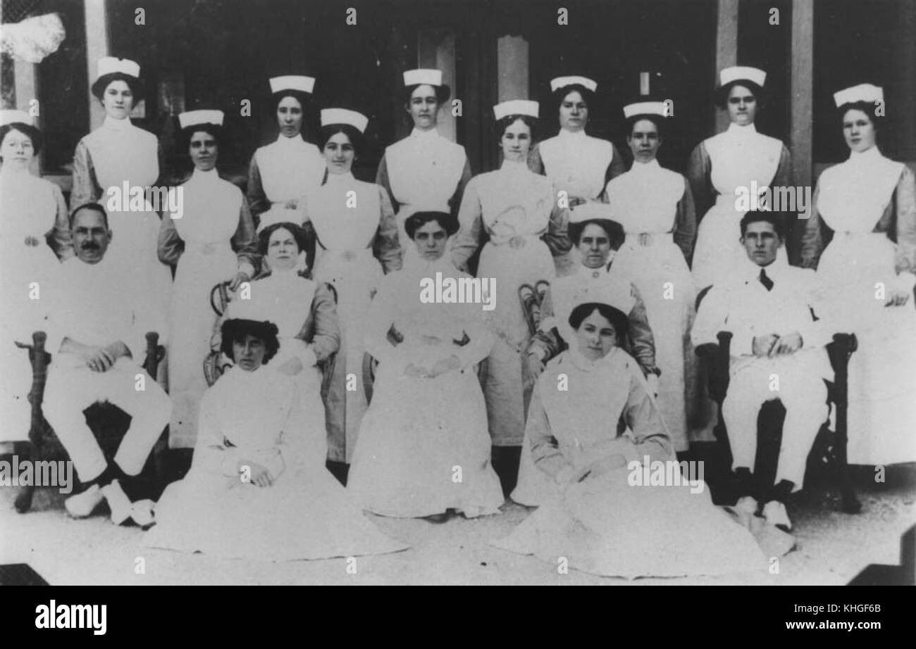 1 47480 Staff from Winton District Hospital, ca. 1914 Stock Photo Alamy