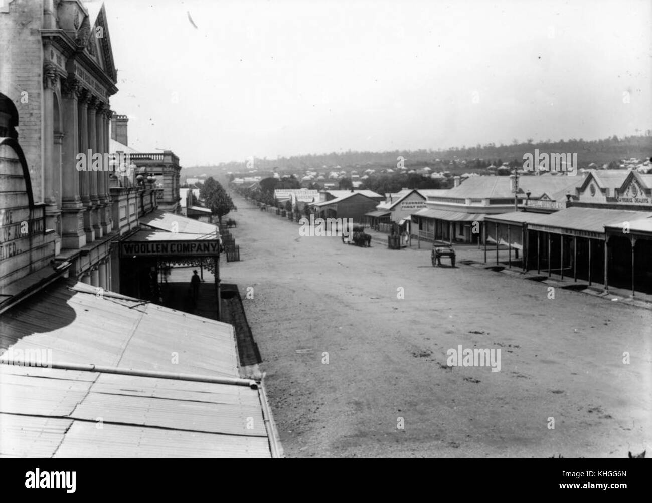 1 41391 View northwards along Ruthven Street, Toowoomba, Queensland, ca