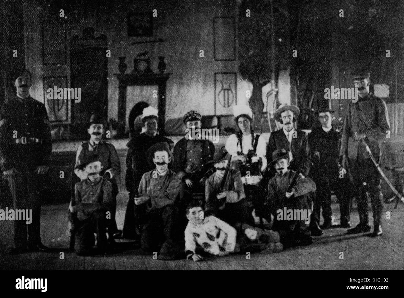 2 120856 Normanton Garrick Amateur Dramatic Club in 1908 Stock Photo
