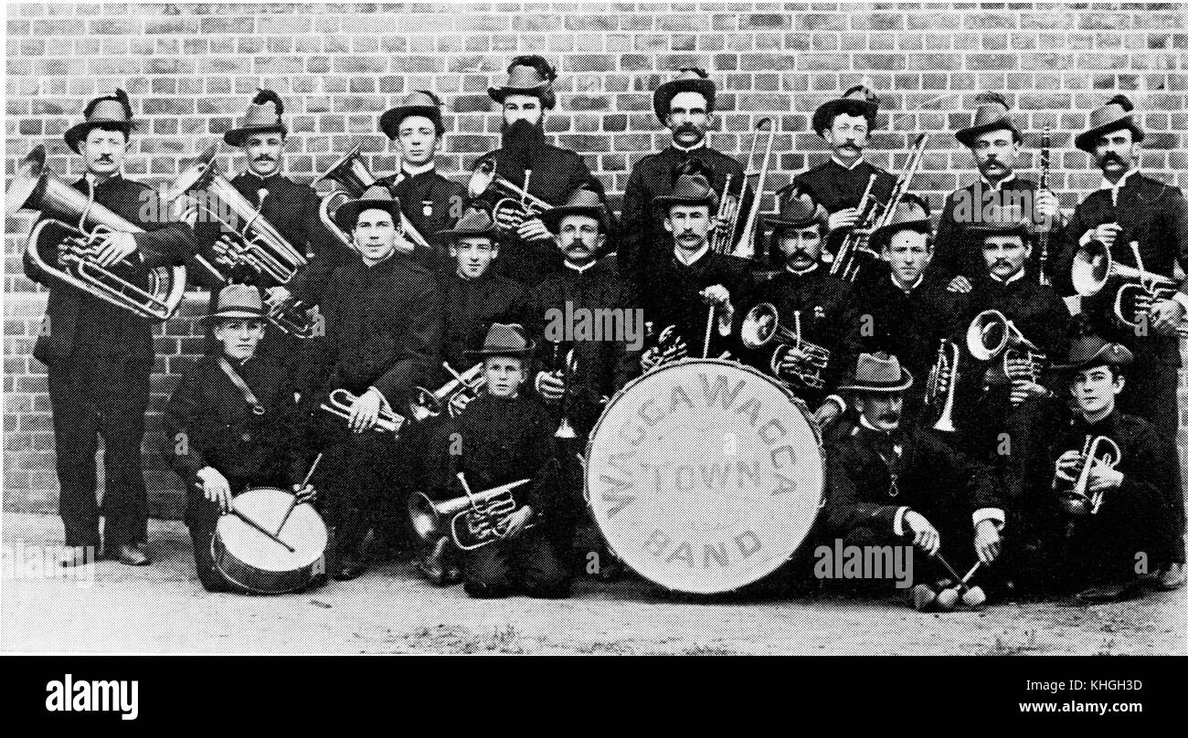 Wagga Town Band c1900 RW2893.225 Stock Photo