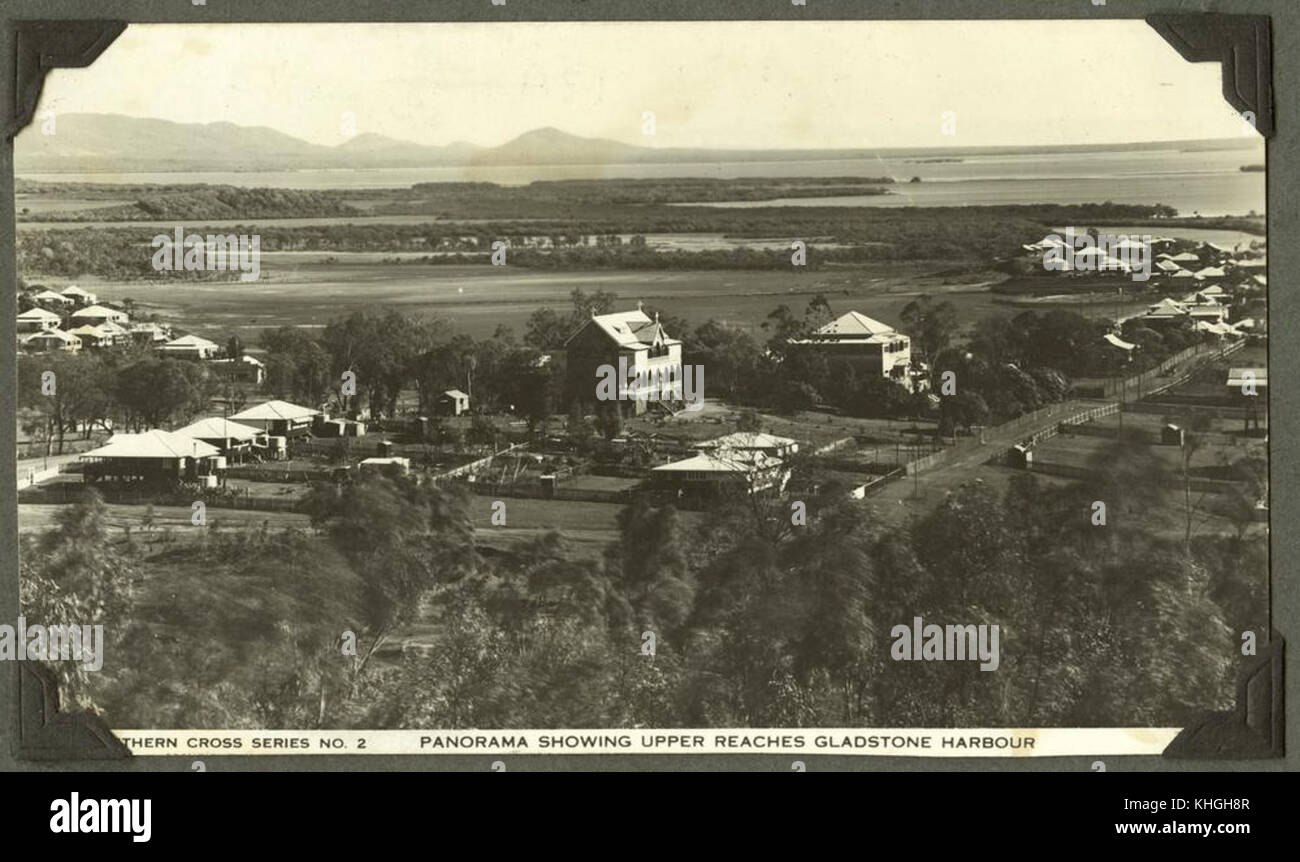 2 242139 Panoramic view of Gladstone Harbour, 1937-1938 Stock Photo