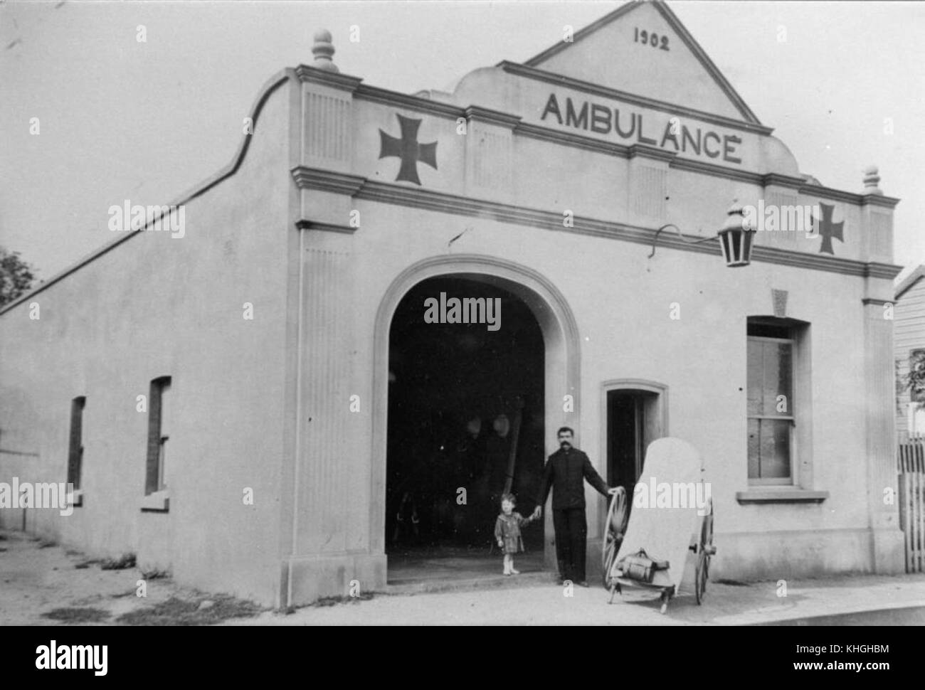 2 208916 Ravenswood Ambulance Brigade Headquaters, 1902 Stock Photo