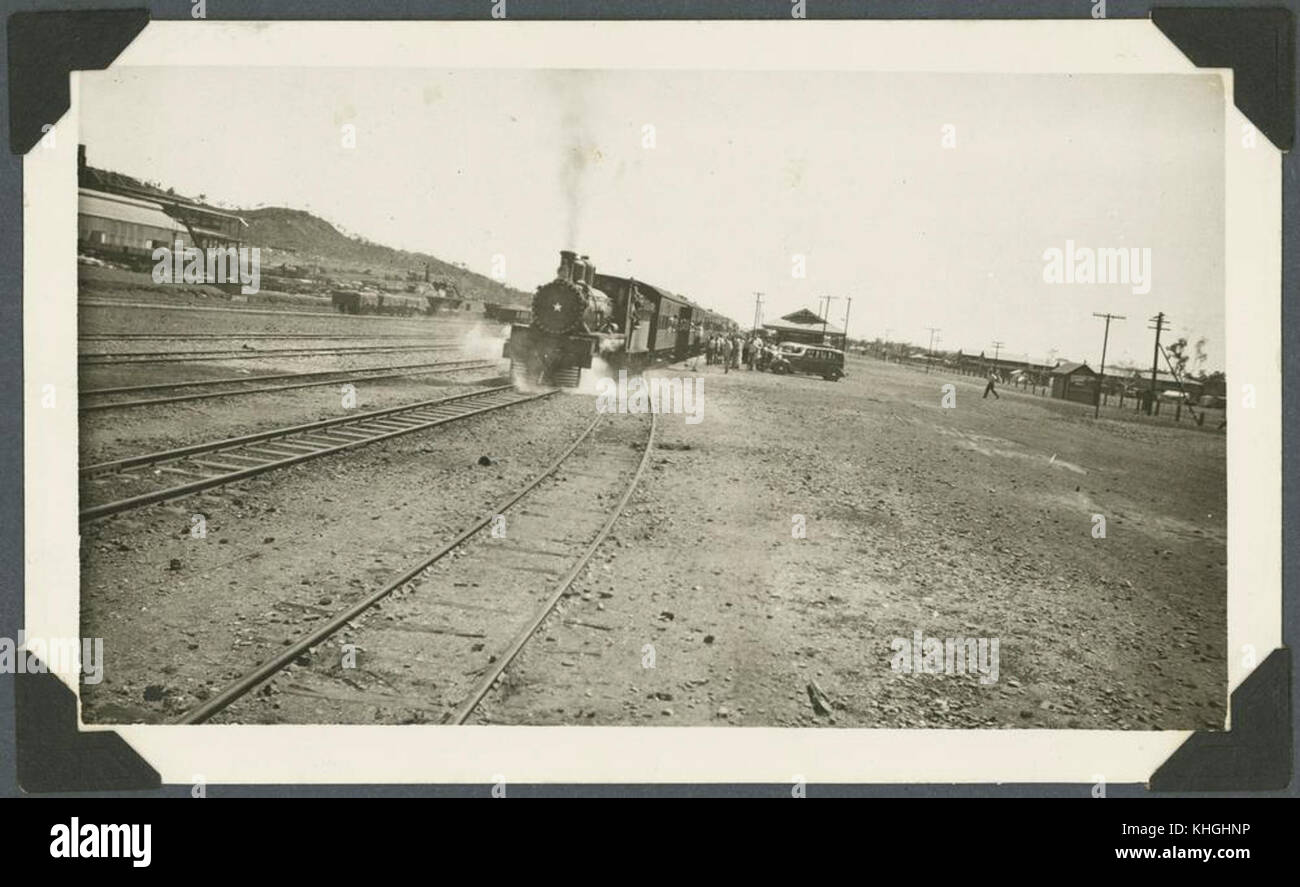 2 242545 Departure of the Mount Isa train, ca. 1937 Stock Photo