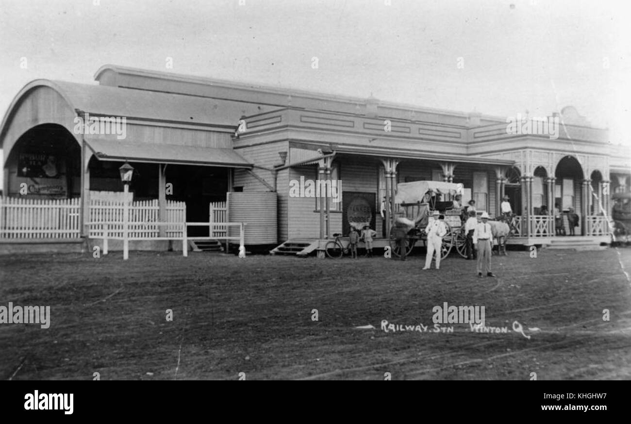 1 97964 View of the Winton Railway Station, 1909 Stock Photo Alamy