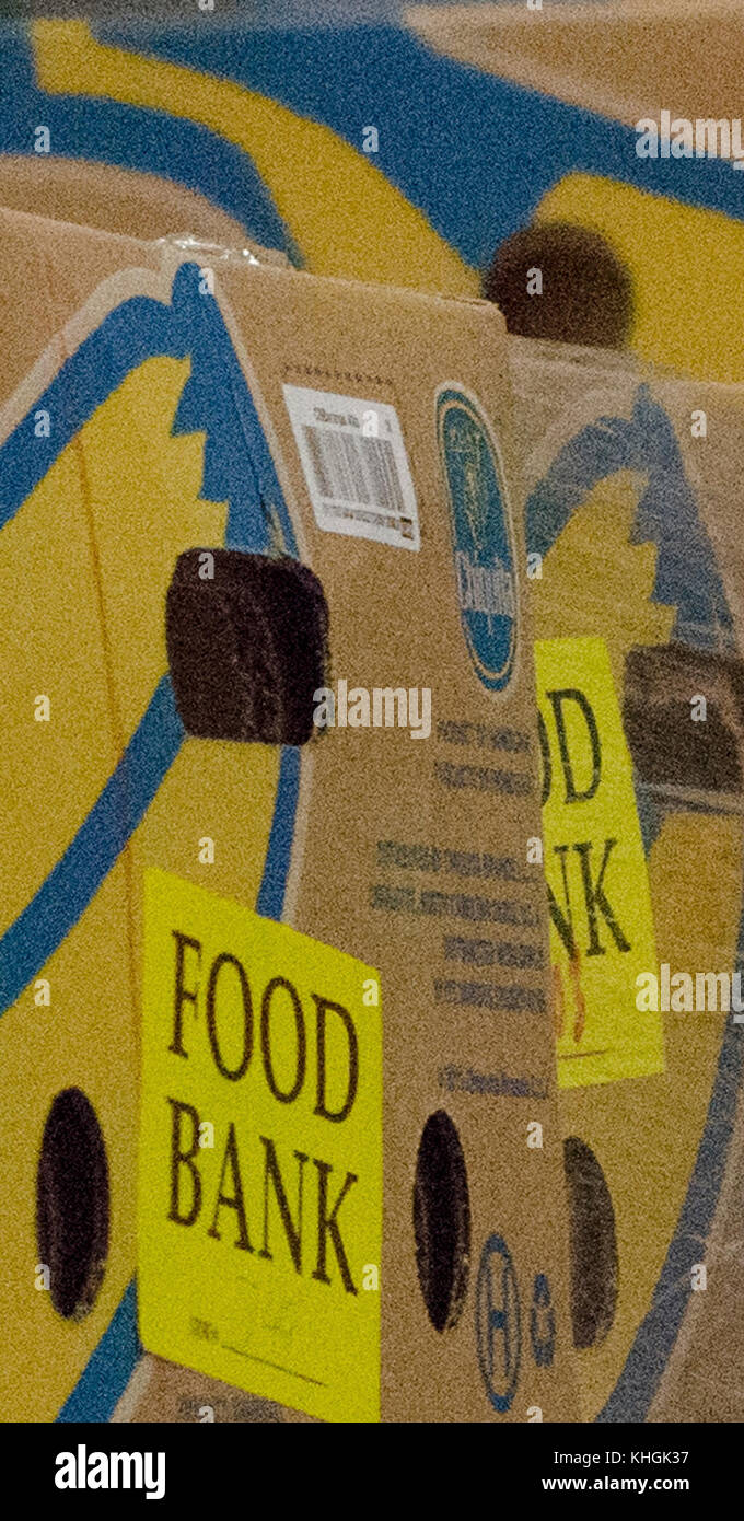Sorting operations at Capitol Area Food Bank in Washington, D.C. on