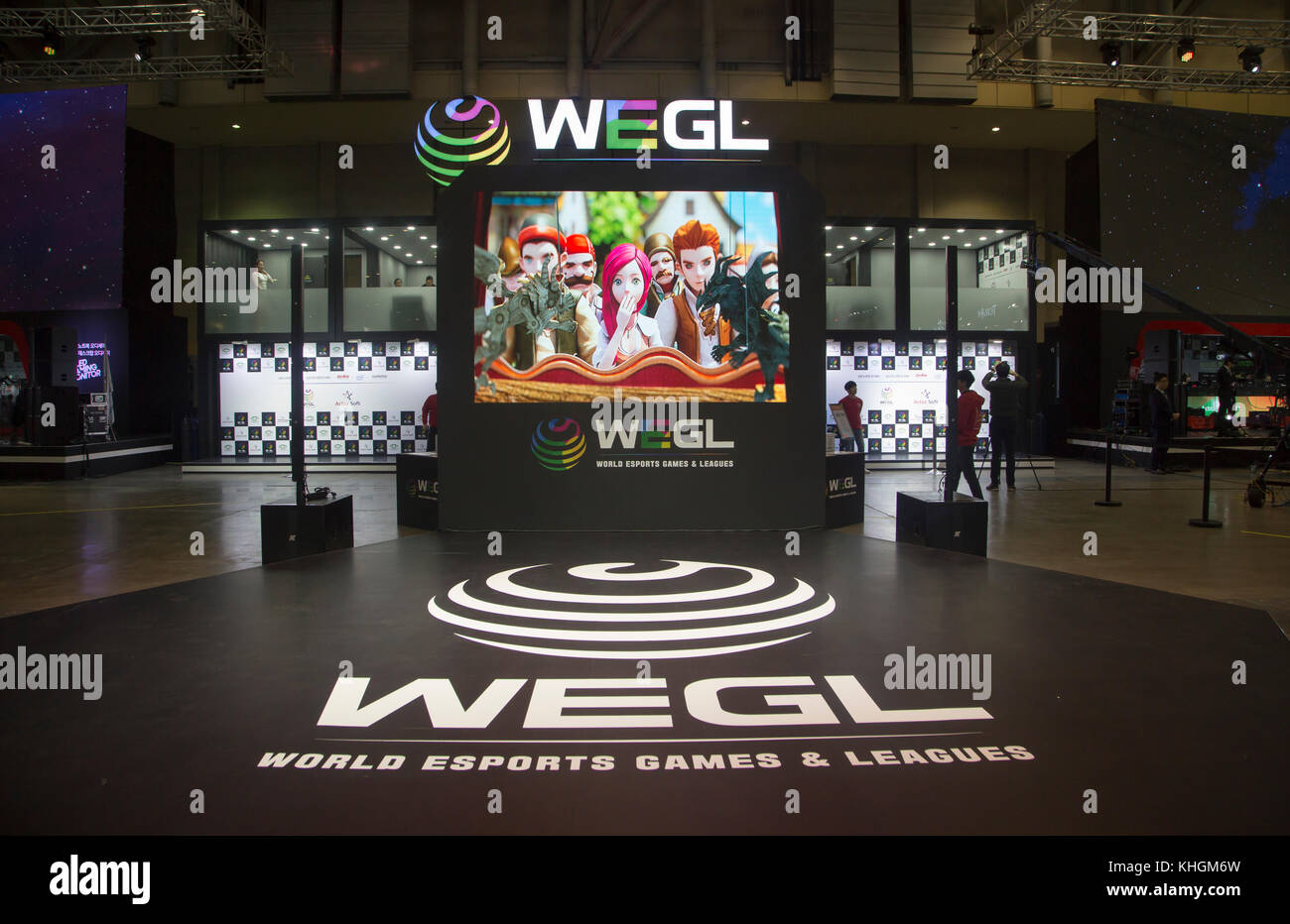 G-Star Global Game Exhibition, Nov 16, 2017 : General view of the G-Star  Global Game Exhibition in Busan, about 420 km (261 miles) southeast of  Seoul, South Korea. South Korea's largest computing