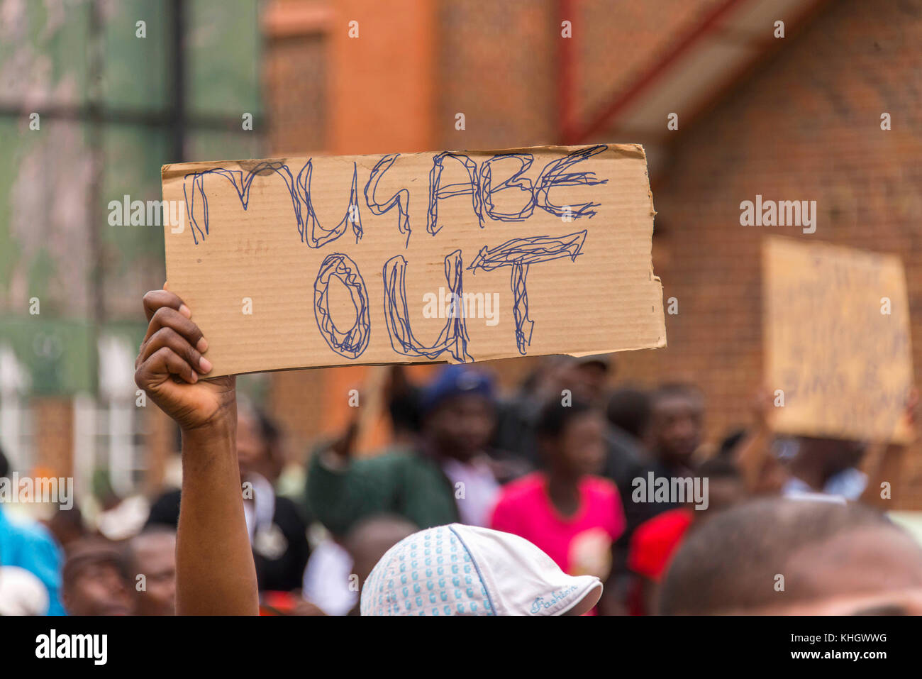 Harare Zimbabwe 17th November 2017 Zimbabweans Take To The Streets 