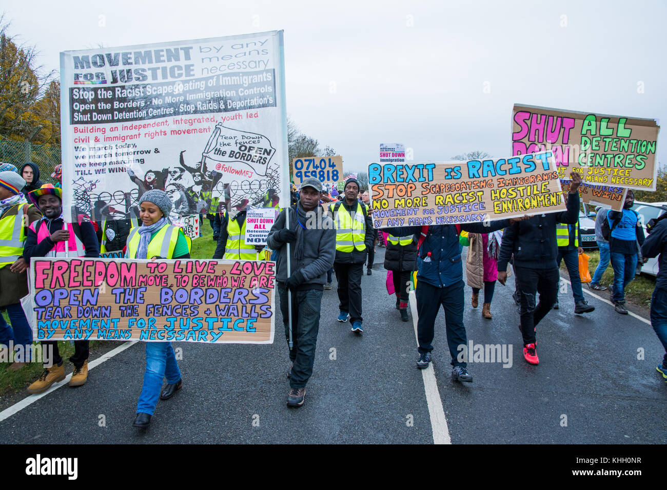 Milton Ernest, Bedford, UK. Saturday 18th November 2017. Around 1000 ...