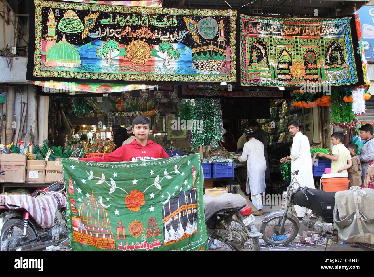 Flags Buntings And Decoration Items Are Being Selling In