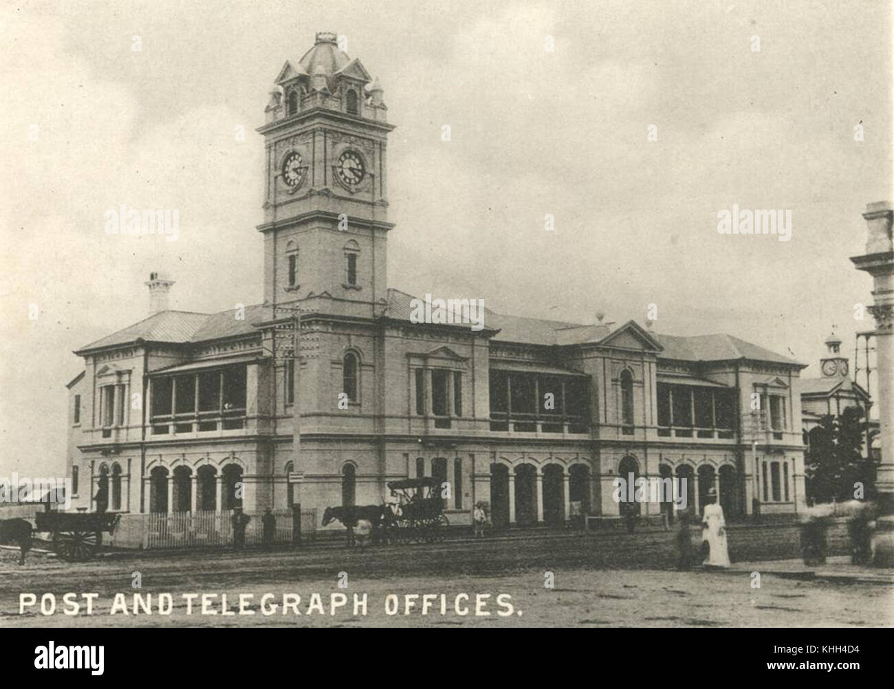 1 258201 Post and Telegraph offices, Townsville, ca. 1900 Stock Photo