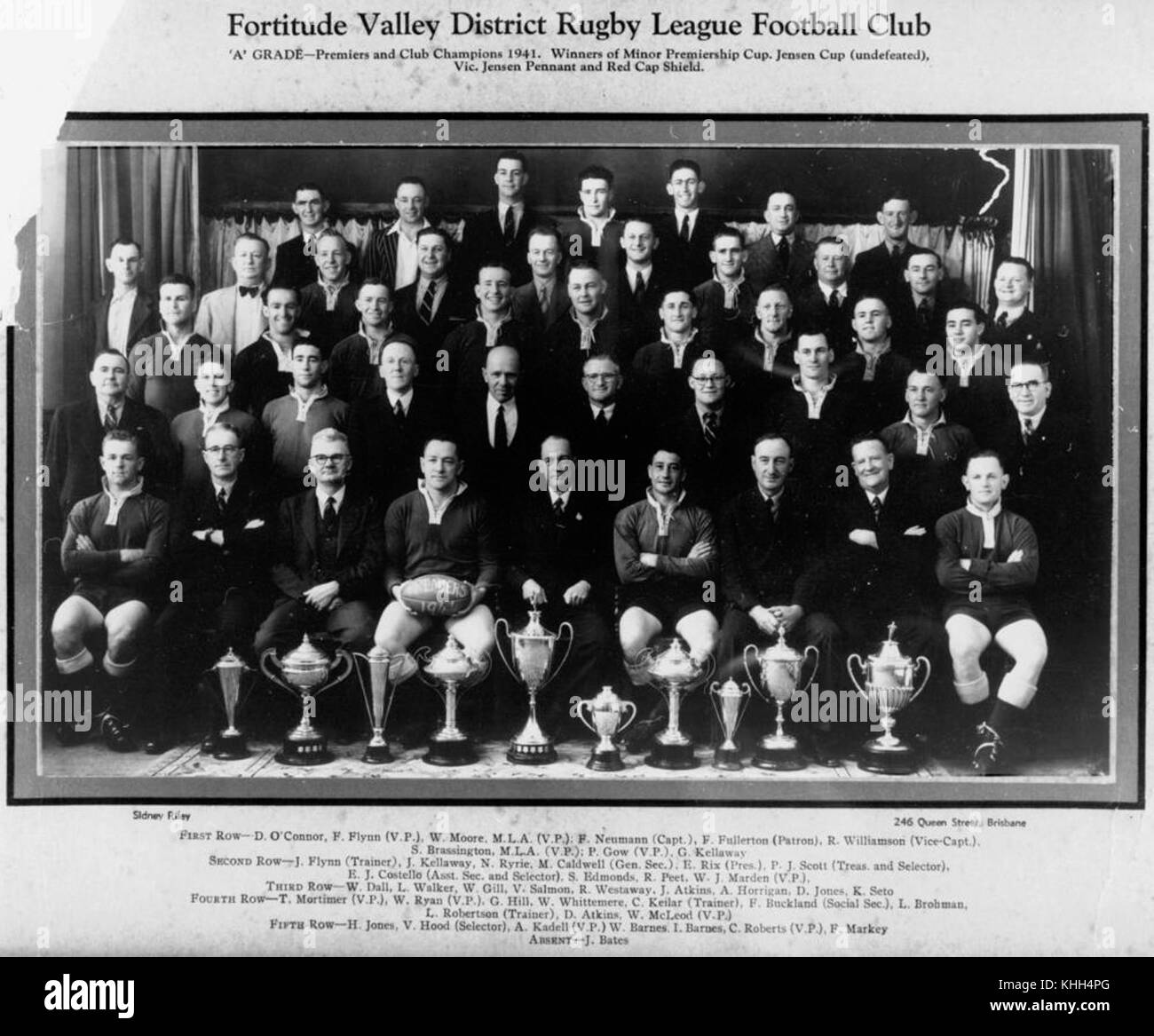 1 171599 Fortitude Valley District Rugby League Football Club, 1941
