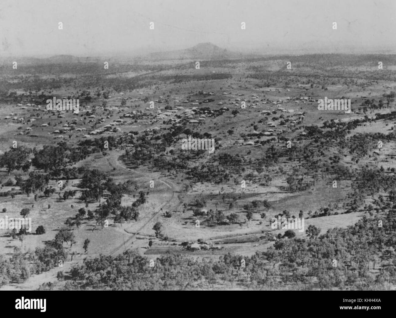 1 40007 Aerial view of Springsure district, 1930 Stock Photo
