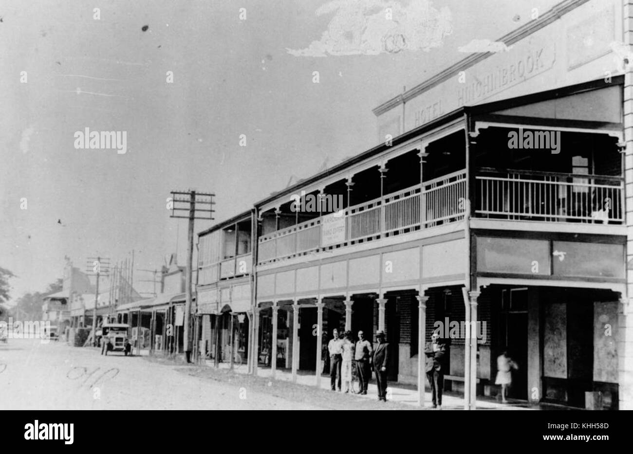1 69383 Hotel Hinchinbrook at Ingham, Queensland, ca. 1921 Stock Photo