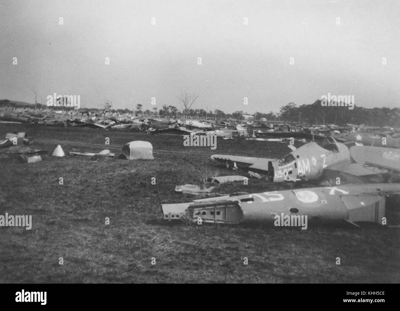 2 273323 Military airplane fuselages at Oakey Air Force Base, 1949 Stock Photo