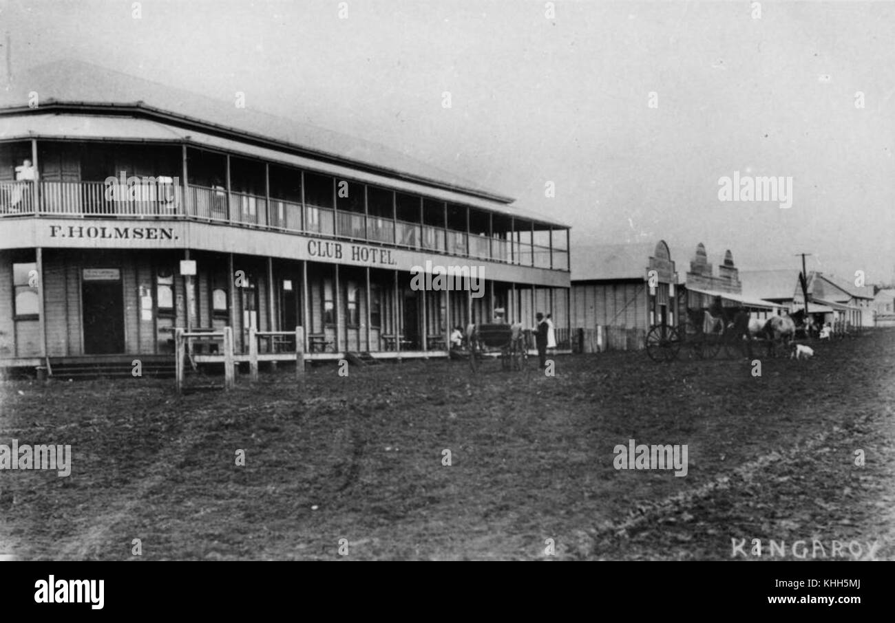 1 211040 Club Hotel in Kingaroy, ca. 1907 Stock Photo Alamy