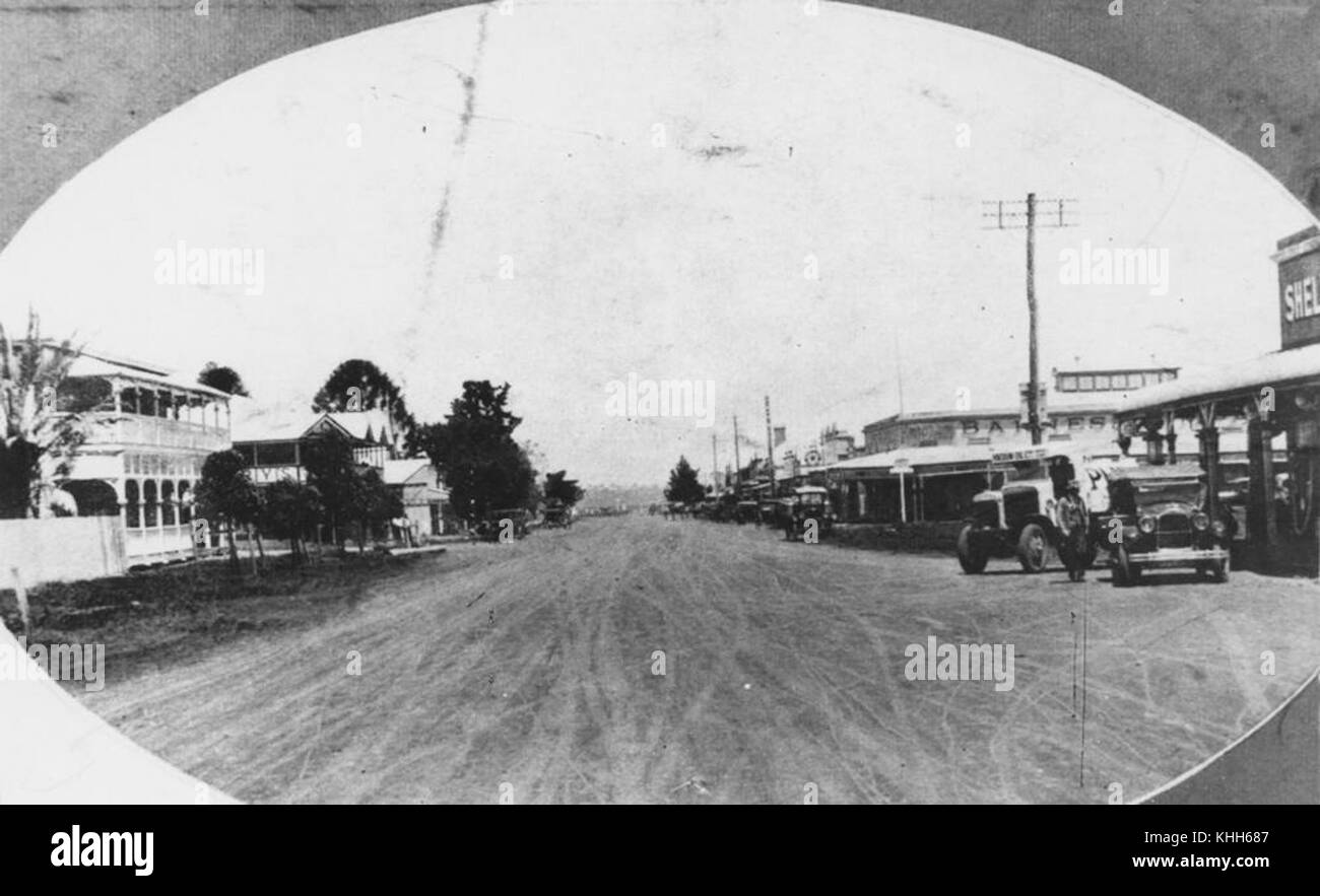 2 53664 View of Herbert Street in Allora, Queensland, 1932 Stock Photo
