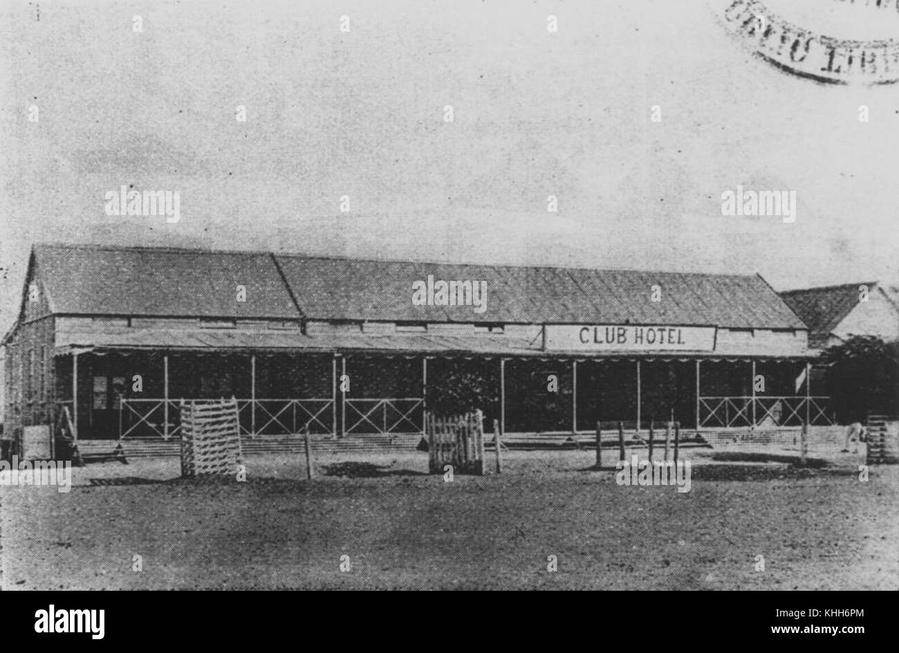 1 48508 Club Hotel, Winton, 1898 Stock Photo