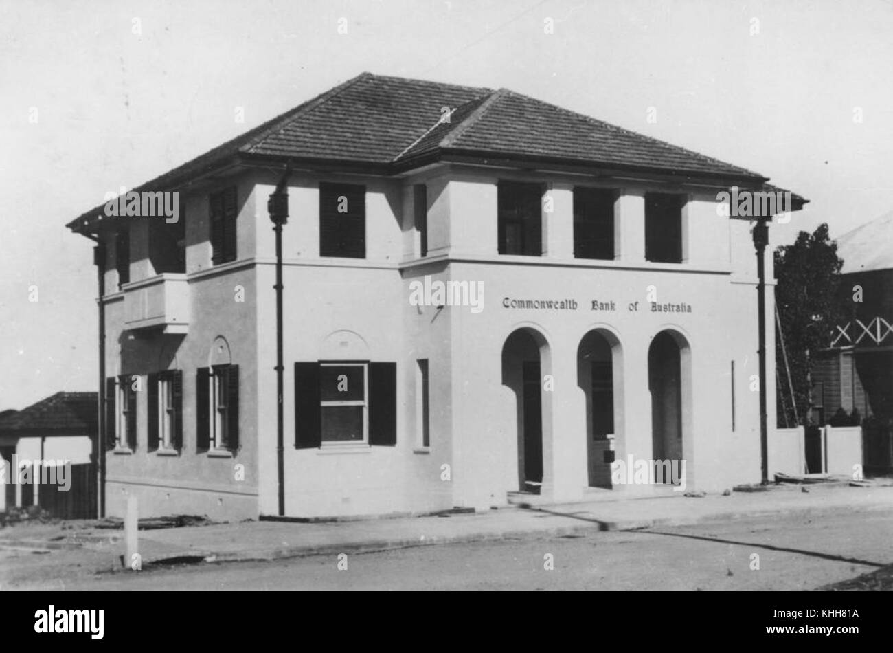 1 87016 Commonwealth Bank of Australia in Bowen, ca. 1932 Stock Photo