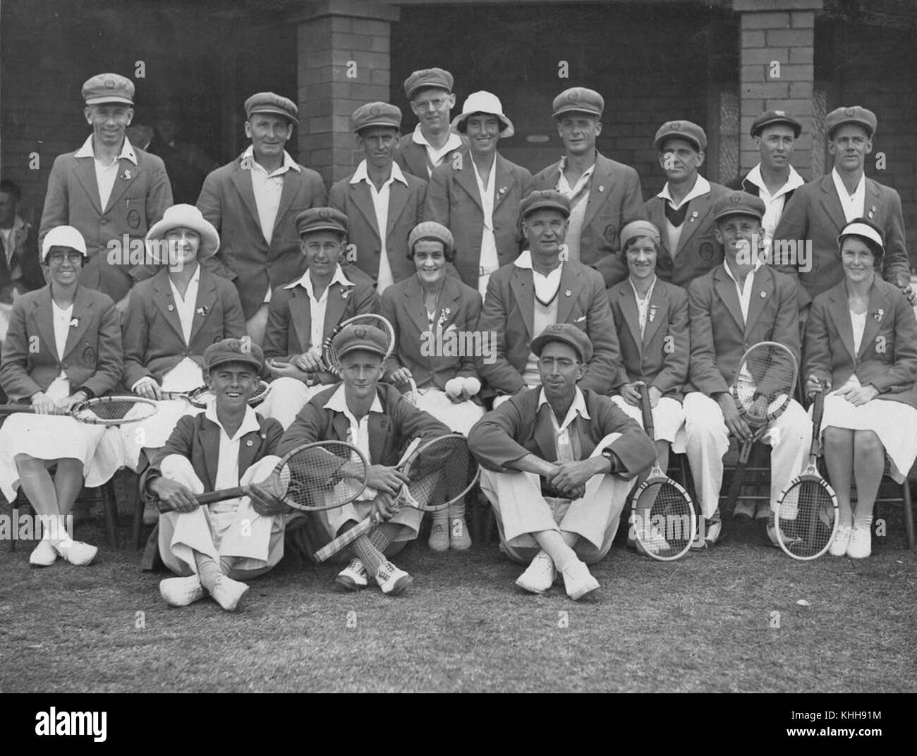 1 298235 Tennis team, ca. 1930 Stock Photo Alamy
