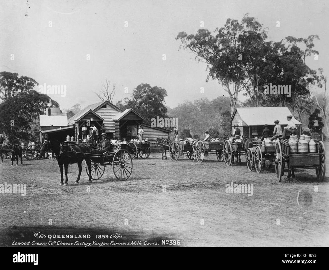 1 293179 Glenmore Cheese Factory at Yangan, Queensland, 1899 Stock