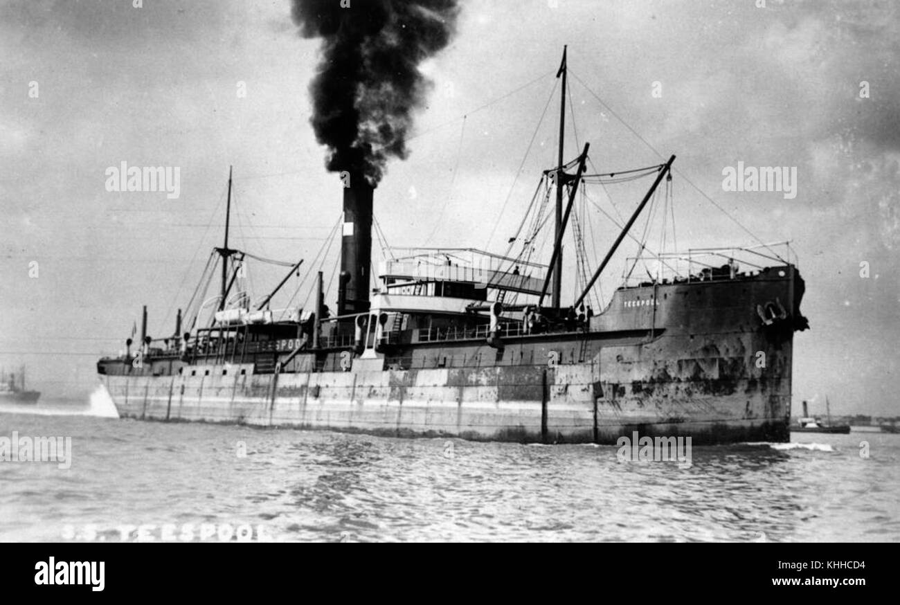 The Teespool was a vessel, likely a cargo or industrial ship ...