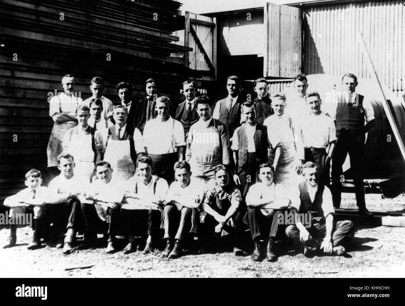 2 137038 Staff from Rosenstengel's furniture factory, Brisbane, 1926