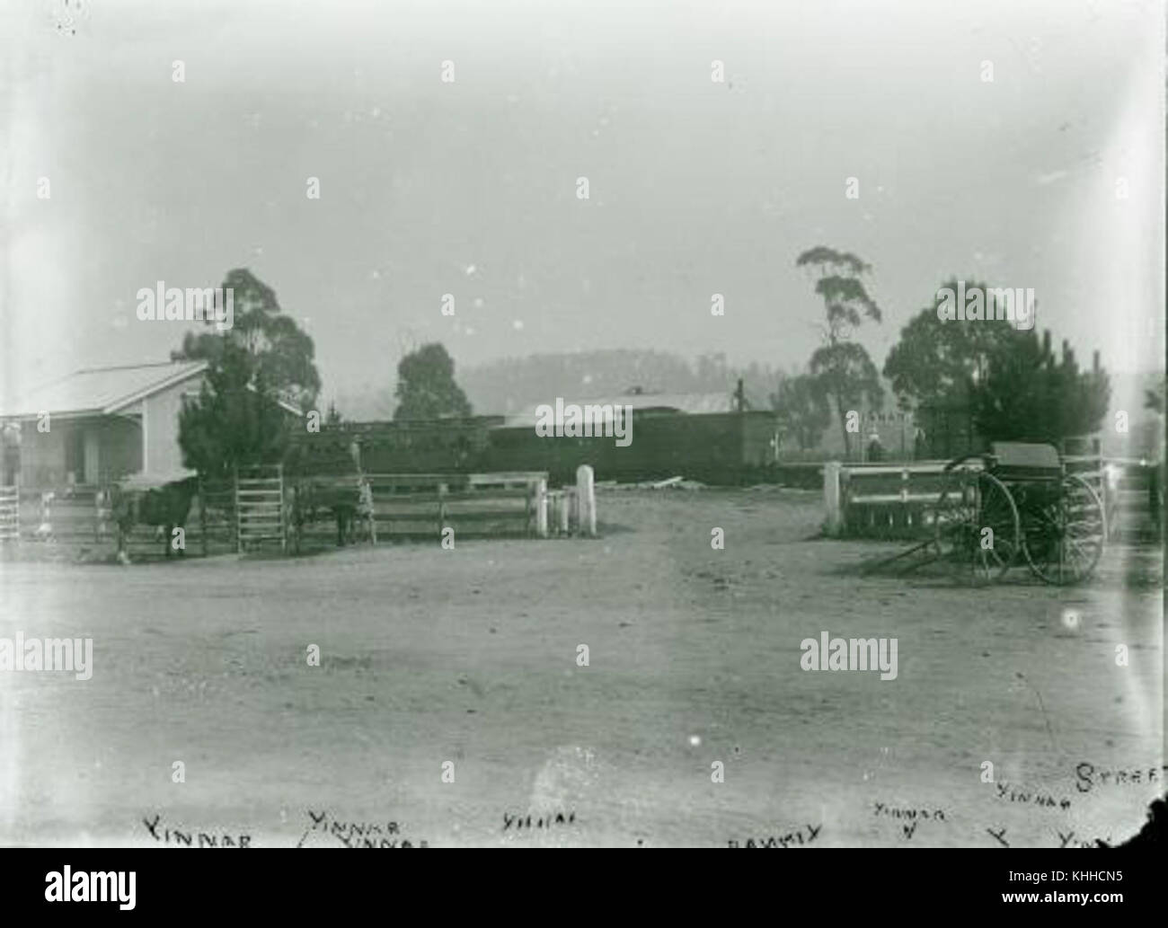 Yinnar Railway Station c.1930 Stock Photo Alamy