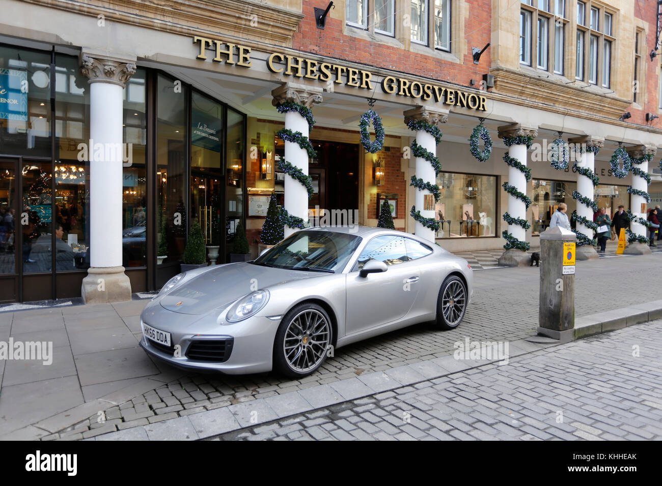 Car Parking congestion in Chester UK Stock Photo Alamy