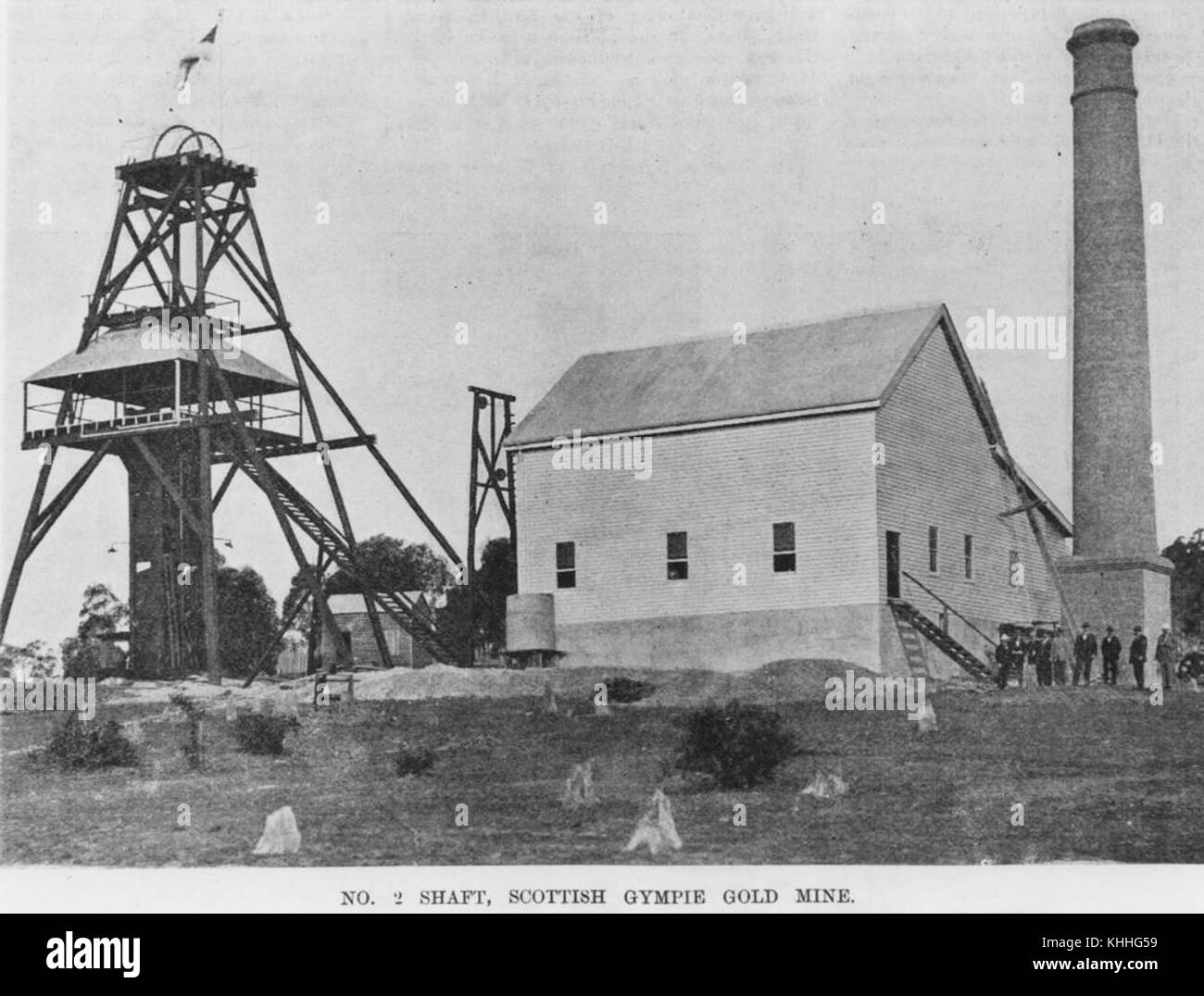 2 15966 Scottish Gympie Gold Mine, No. 2 shaft, 1900 Stock Photo Alamy