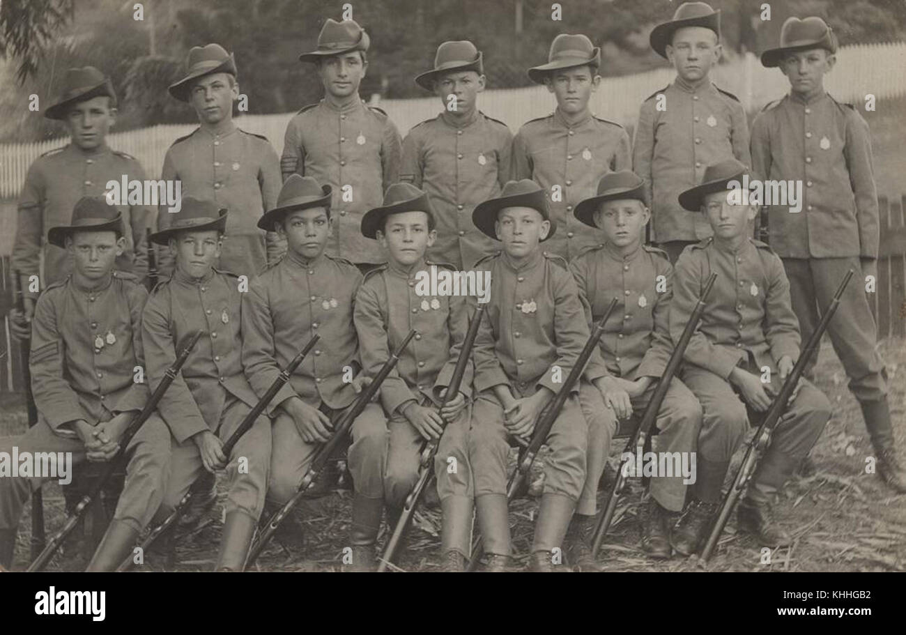2 253794 Group of cadets with rifles in Gympie Stock Photo Alamy