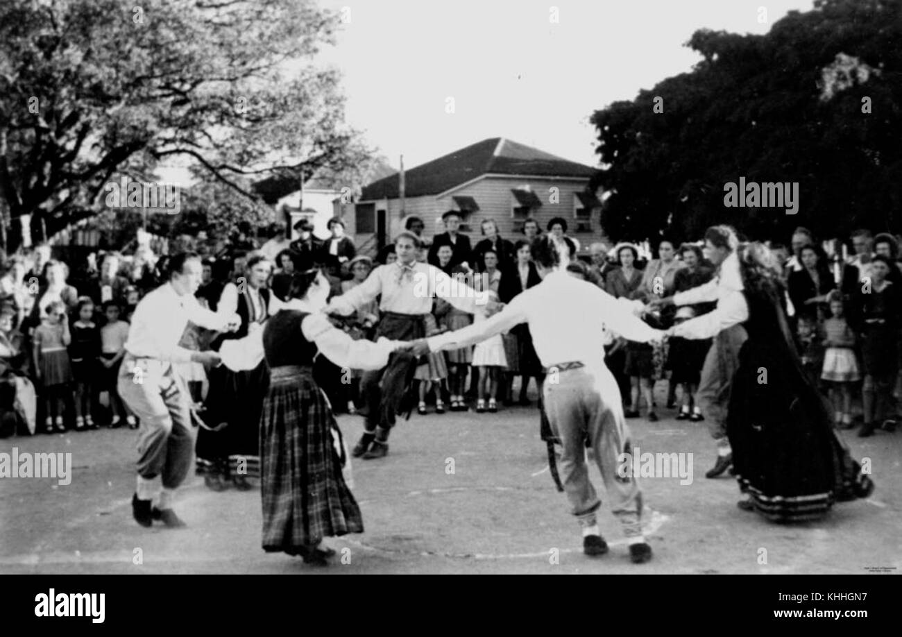 2 129059 Latvian folk group dancing, Brisbane, 1953 Stock Photo Alamy