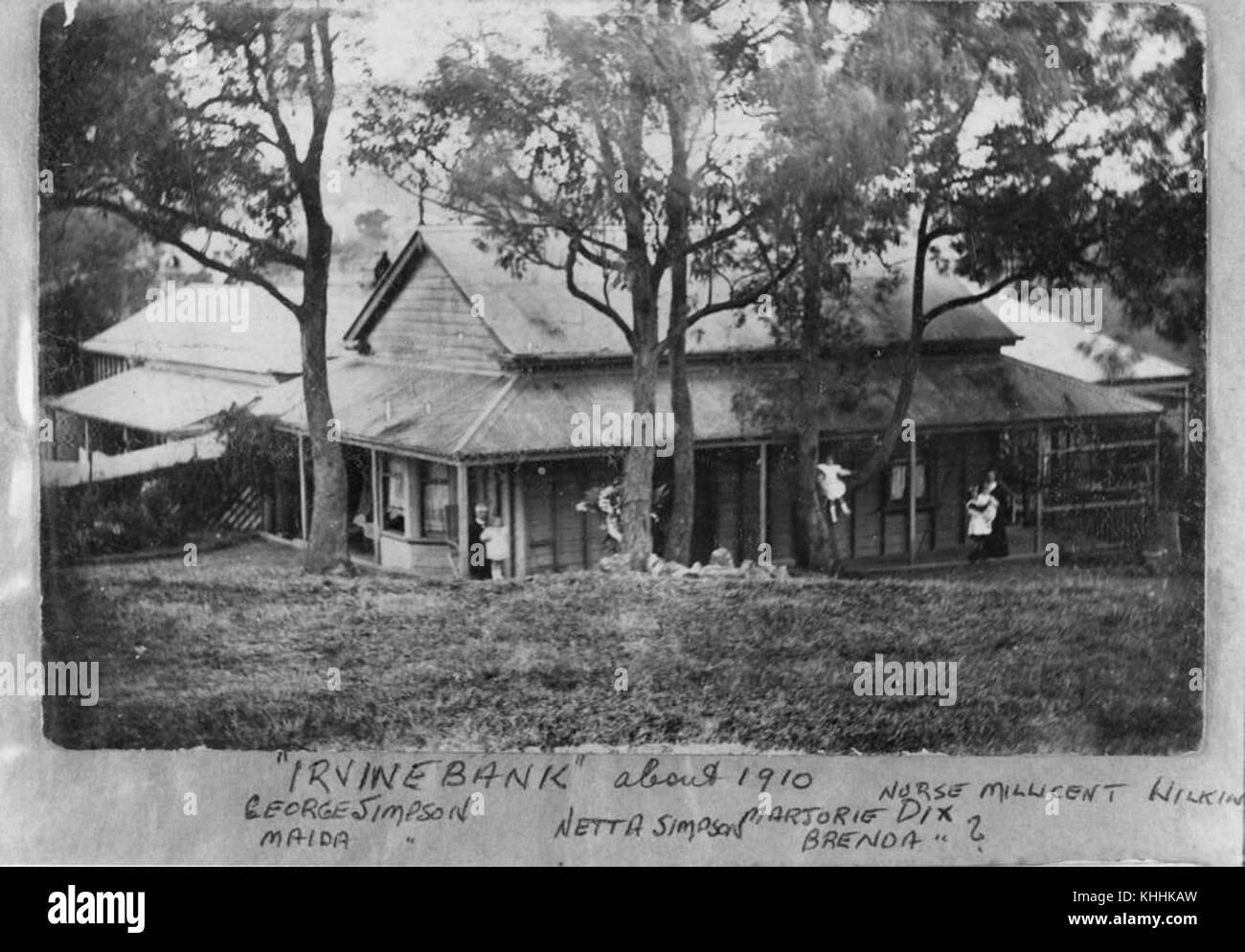 1 74599 Irvinebank, a residence at Fairfield, Brisbane, ca. 1910 Stock ...