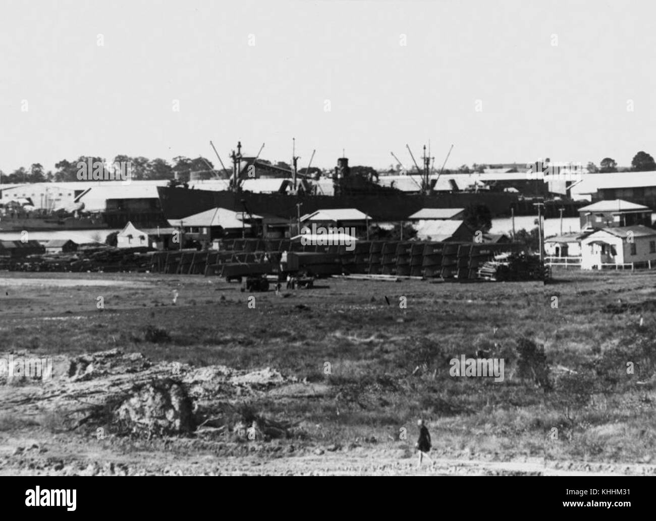 1 184491 American army base at Bulimba during World War 11 Stock Photo