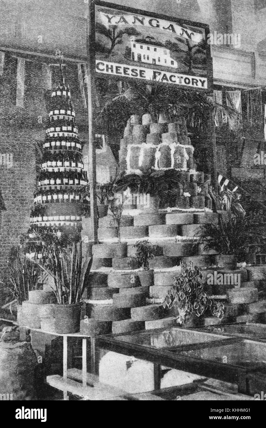 2 294527 Yangan Cheese Factory exhibit at an agricultural show, 1894