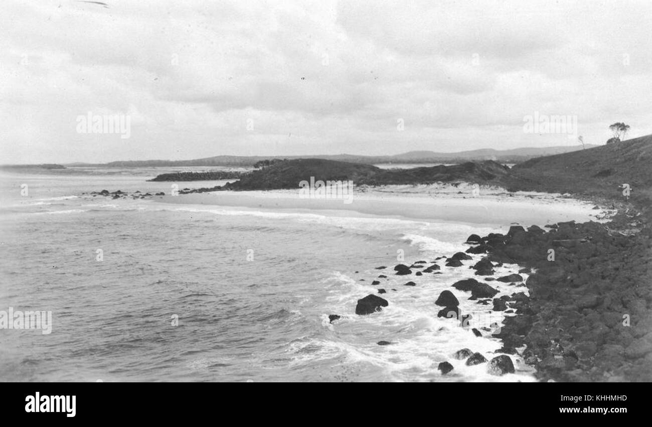 1 298635 Mouth of Tweed River from Snapper Rocks, ca. 1932 Stock Photo