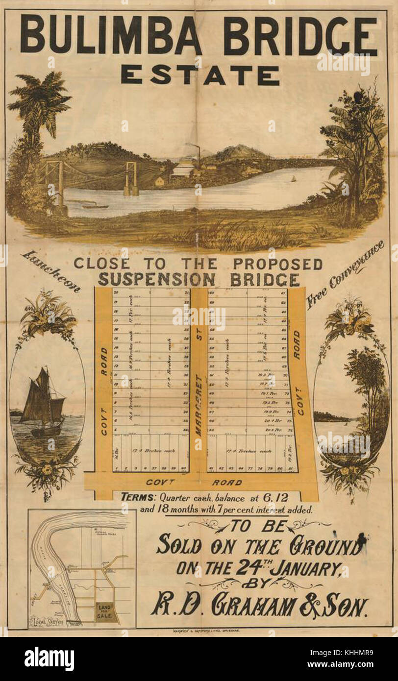 1 262920 Estate map of Bulimba Bridge Estate, Brisbane, Queensland ...