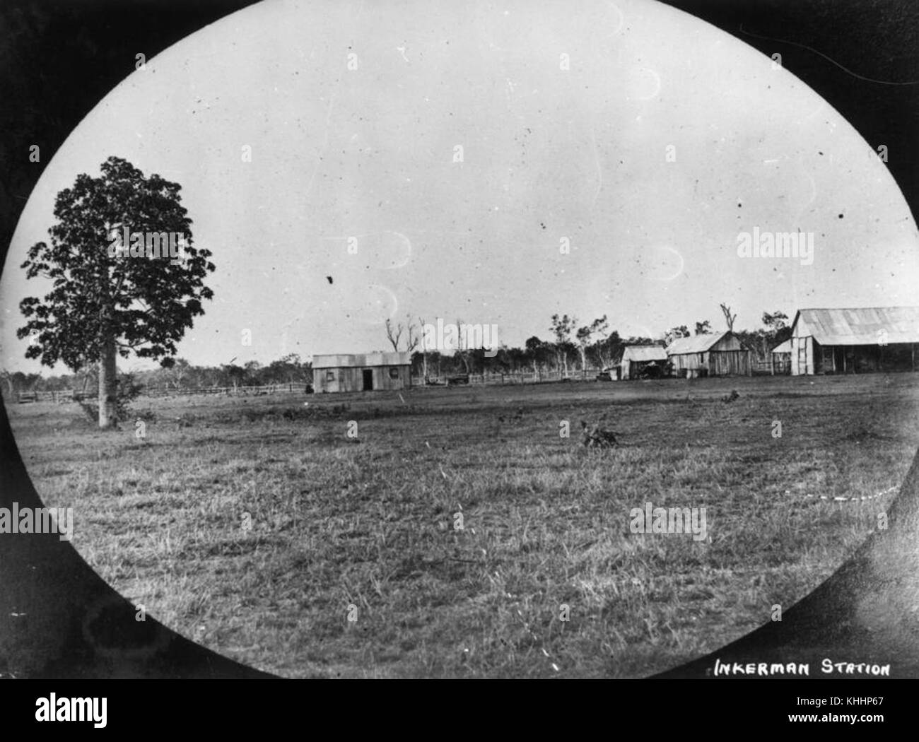1 44839 Outbuildings around Inkerman Station in northern Queensland, ca