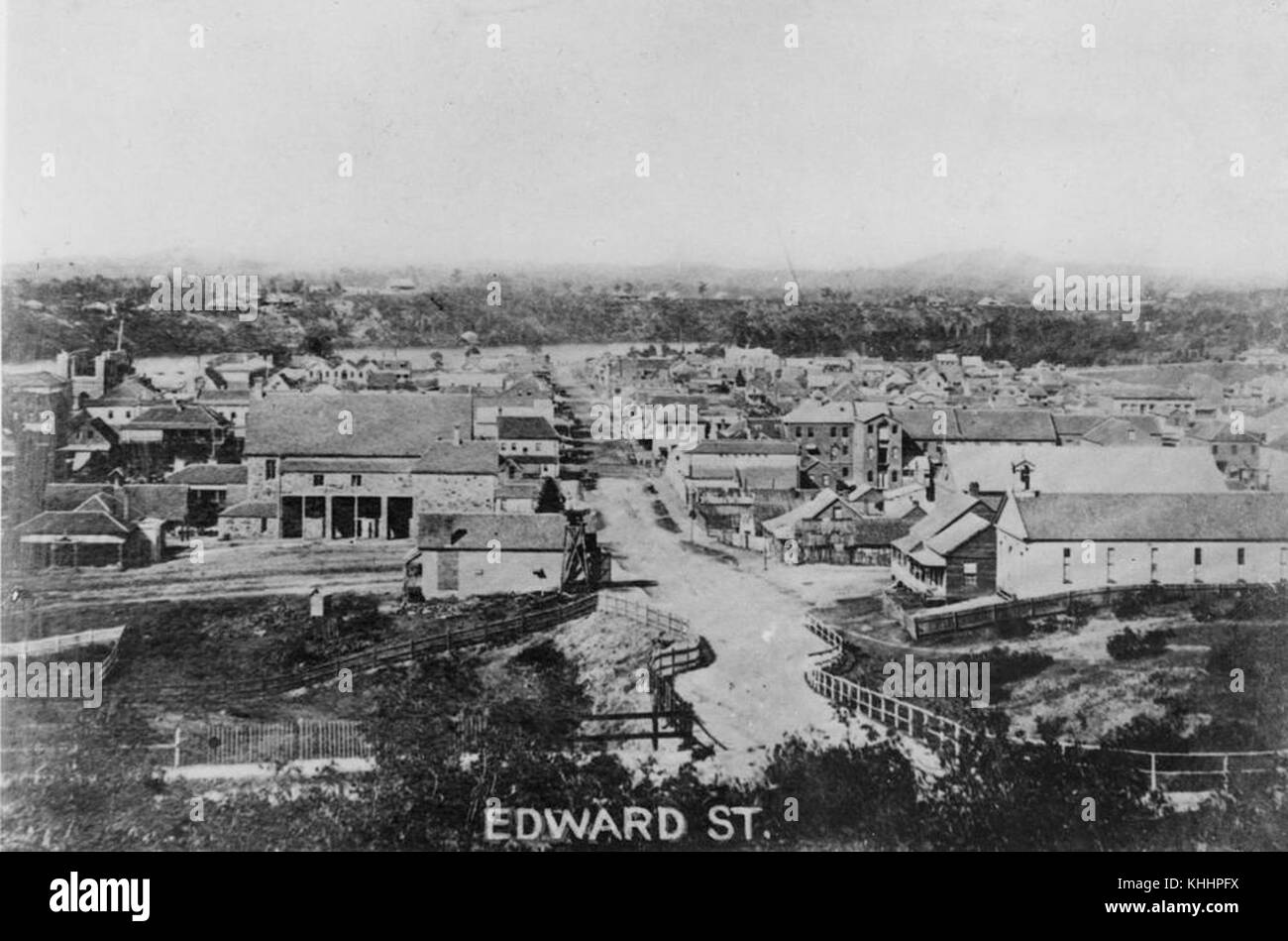 1 395973 Edward Street, Brisbane, ca. 1872 Stock Photo Alamy