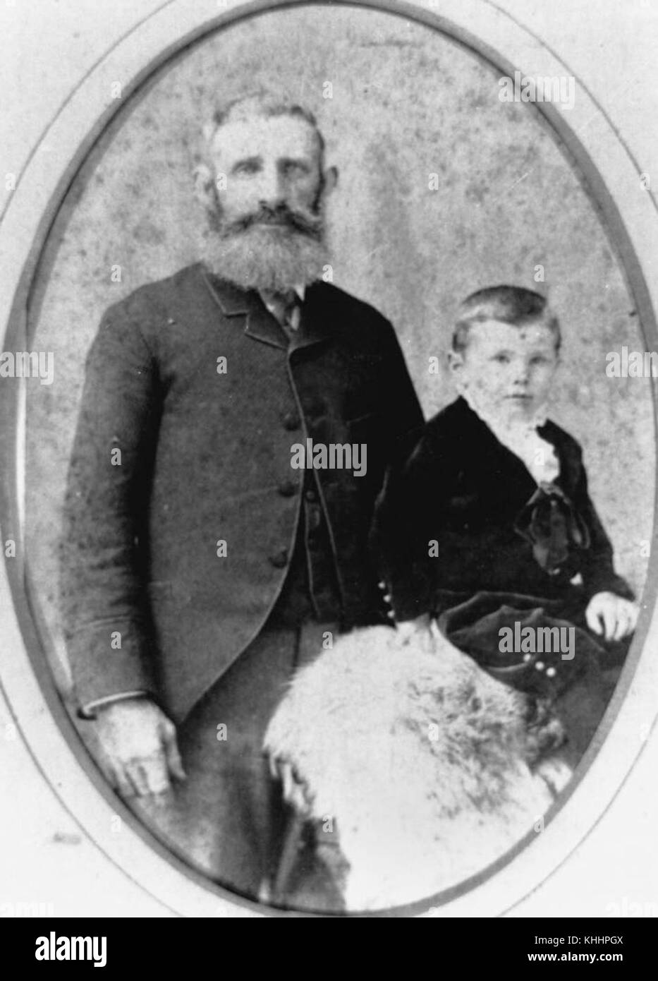 2 163607 Jack Buckley with John James 'Jack' Kennedy, Gympie, 1895 Stock Photo