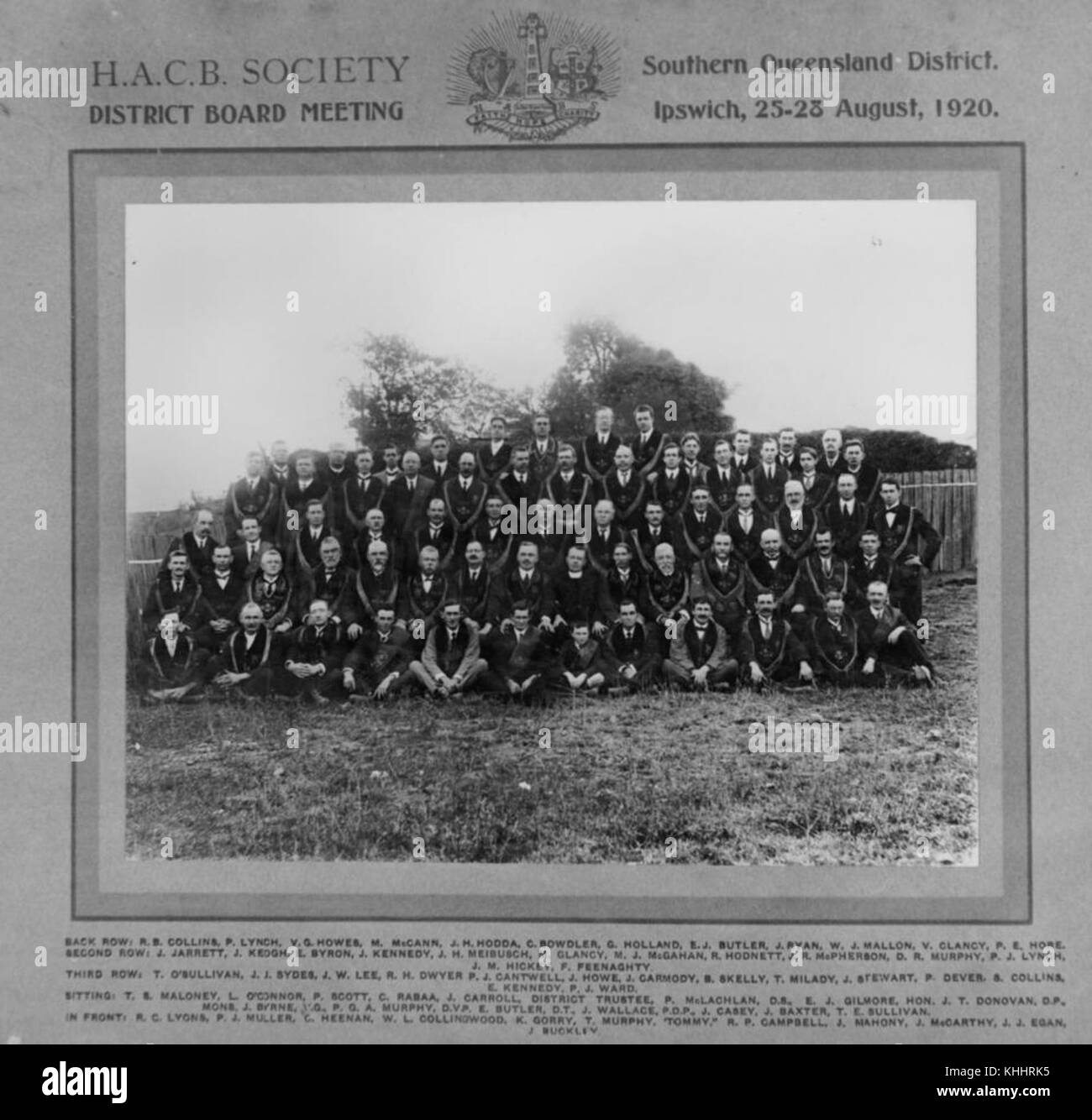 Hibernian australasian catholic benefit society hires stock